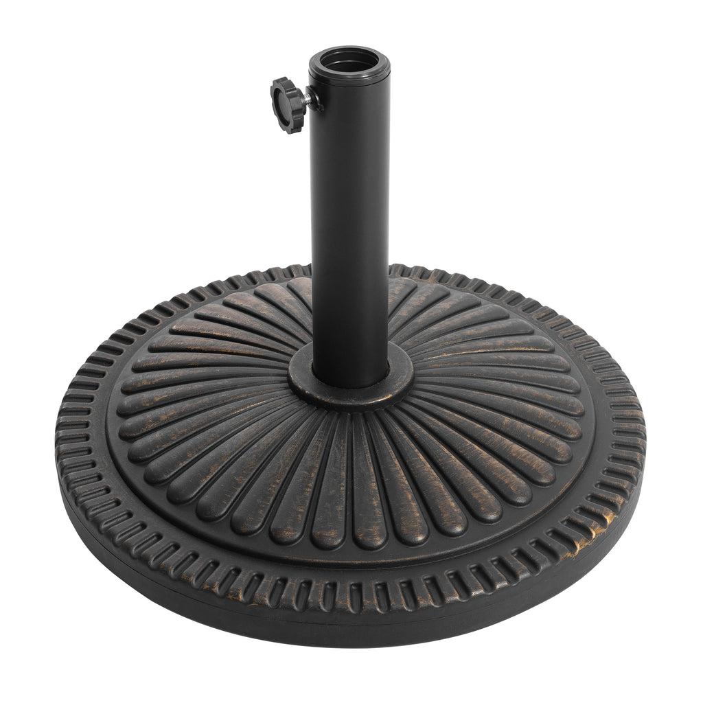 Avestar Runder Sonnenschirmständer 15 kg, aus Polyethylen und Beton