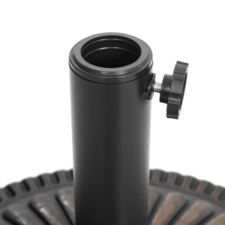 Runder Sonnenschirmständer 15 kg, aus Polyethylen und Beton