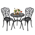 Avestar 3-Teiliges Aluminium-Set mit Schirmloch für die Terrasse