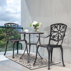 Avestar 3-Tlg. Terrassenset aus Gussaluminium mit 4,5 cm Schirmloch